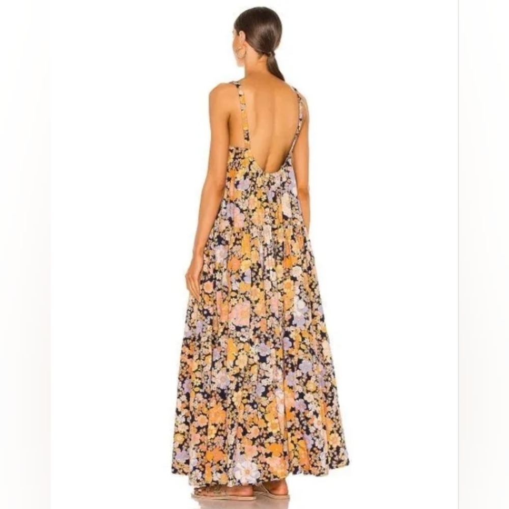 Free People Black Floral Maxi Dress - Picture 7 of 9
